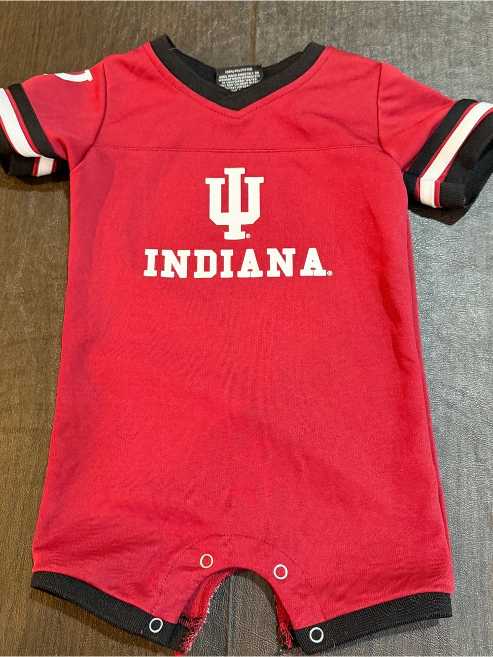 Indiana University IU Baby Romper Short Sleeved. Sz 6-12M Colosseum